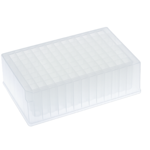 2.2 mL 96-Well Deep Well Plate, Natural, Square Wells, V-Bottom